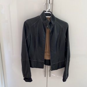 Vintage Andrew Marc New York XS black leather jacket